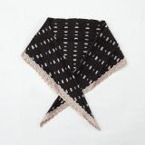 ひし形ストール ドット ブラック【在庫1】