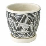 レリーフ プランター トライアングル ブラック