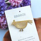 Brass Brooch BIRD
