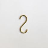 ＢＲＡＳＳ　タイニー　Ｓフック　１２ｐｃｓ（Ｌ）