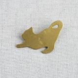 Brass Petit Brooch　CAT