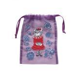 Nathalie Lete Organdy Drawstring Gray cat