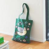 Matsuo Miyuki Embroidery Tote bag Bird01