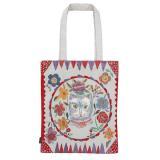 Nathalie Lete Rectangle tote bag Blue cat