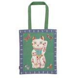 Nathalie Lete Rectangle tote bag Lucky cat