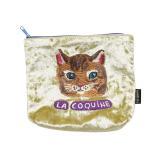 Nathalie Lete Velour pouch Maya