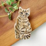 Matsuo Miyuki Cat Hair Clip Noisettes